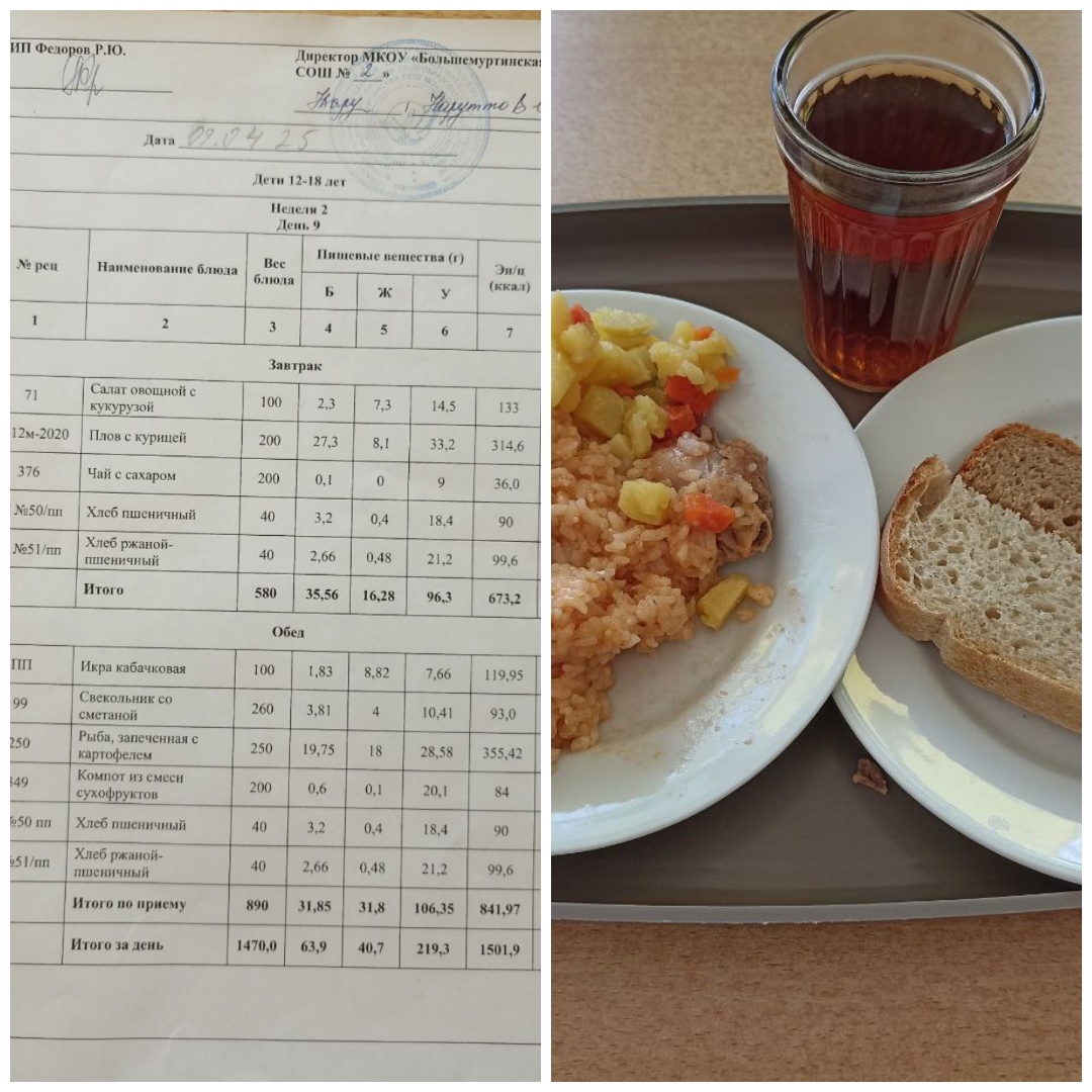 Завтрак 09.04.2025.